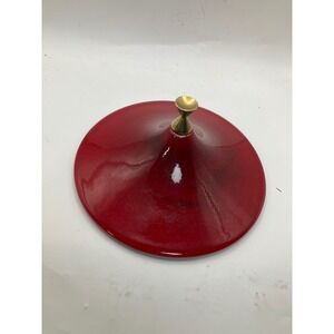 Red Enamel Cast‎ Iron Lid Replacement Pot Cover Cookware Accessory